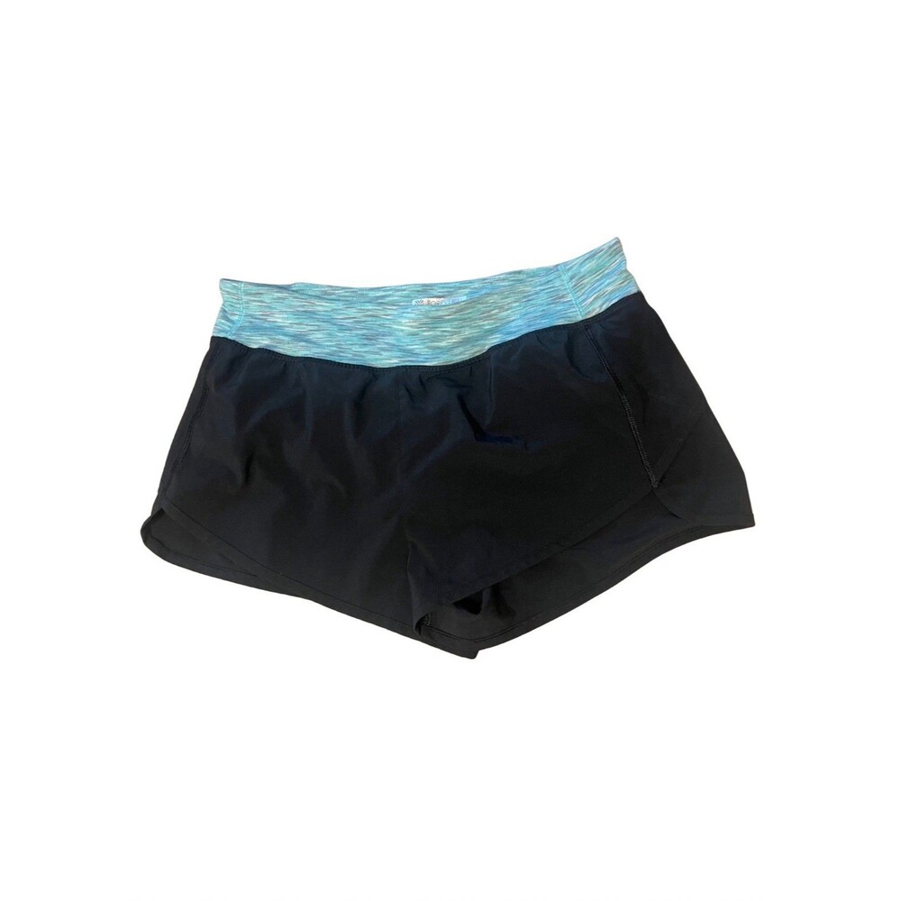 Forever 21 Women's Black Wide Waistband Running Athletic Shorts Size Large